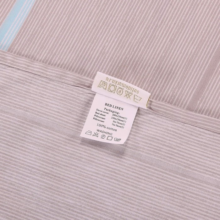 Киану (кофе) Комплект постельного белья сатин Евро 4н