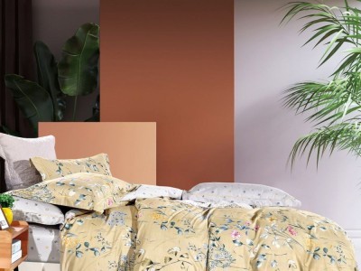 Постельное белье Asabella 1610-6 евро печатный сатин