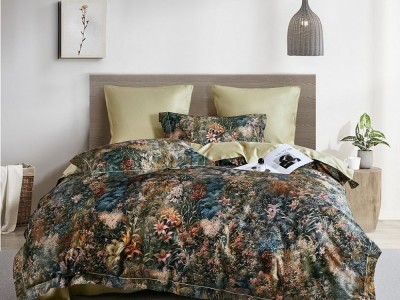 Комплект постельного белья Евро, египетский хлопок Premium 2316-6 