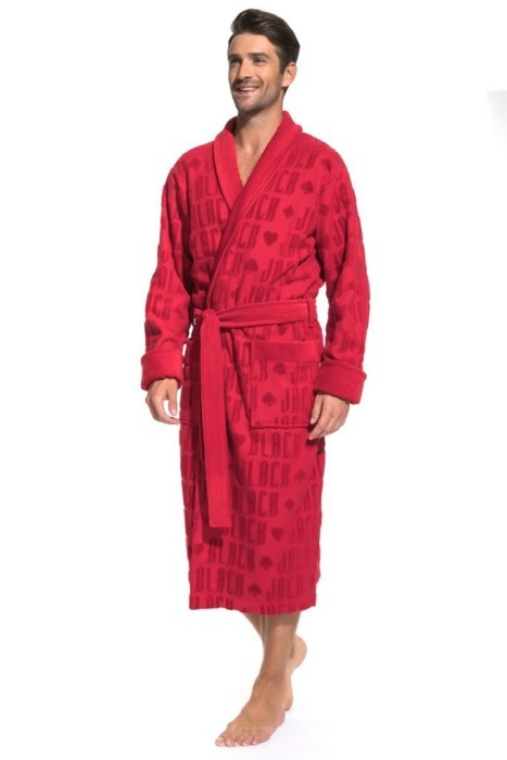 Стильный махровый халат Black Jack (PM France 937) красный