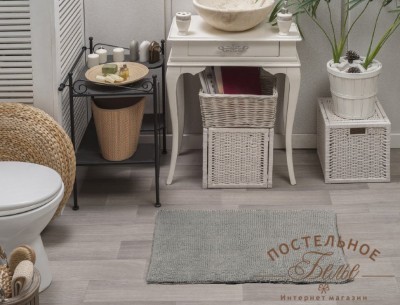 MANDI (серое) Коврик для ванной кружевной 50х80