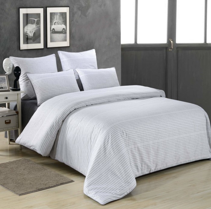 Грасс (белый) Комплект постельного белья сатин Евро 4н