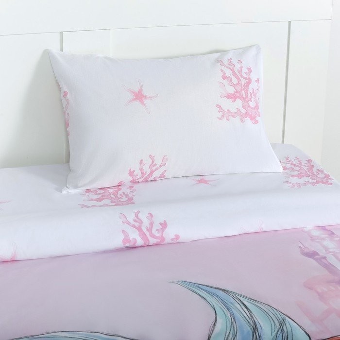 Детское постельное бельё 1,5 сп "The little Mermaid", Принцессы, 143*215 см, 150*214 см, 50*70 см -1 шт, поплин