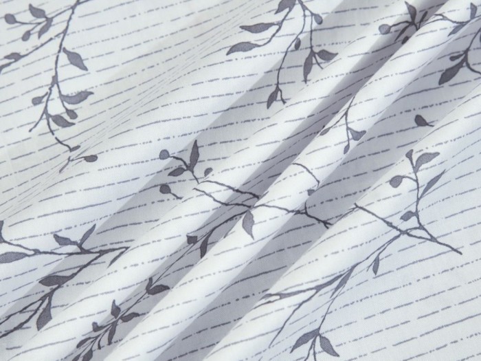 Комплект с летним одеялом полуторный из печатного сатина 160х220 см, 2173-OSPS