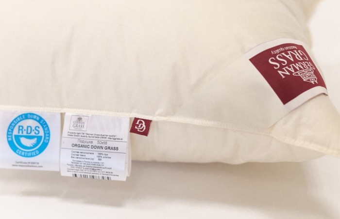 Подушка ORGANIC DOWN GRASS мягкая 50х68