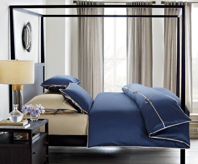 Комплект из 2-х наволочек Sharmes &quot;Luca&quot;, 70х70 (темно-синий/светло-бежевый)