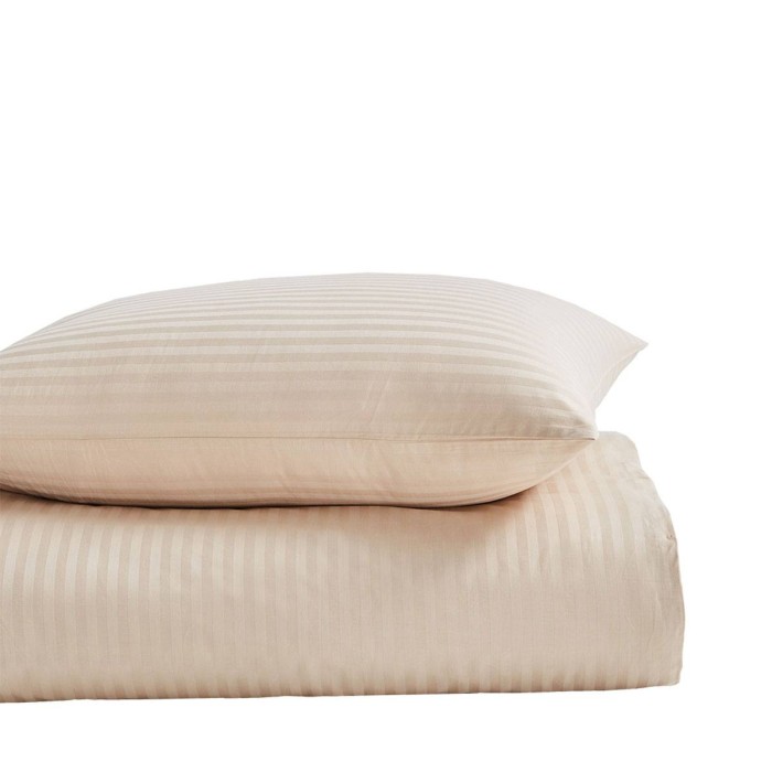 Наволочка Arya Полосатый Сатин 50X70 2 Пр. Otel Бежевый