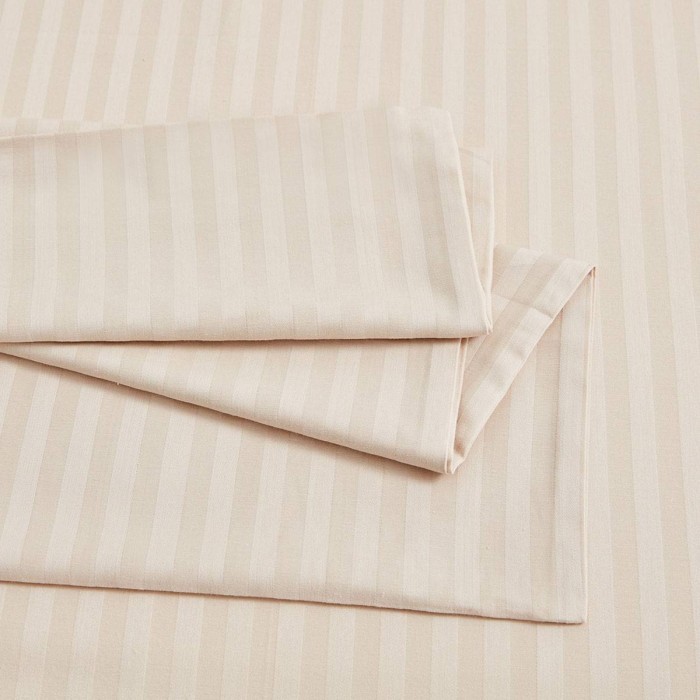 Наволочка Arya Полосатый Сатин 50X70 2 Пр. Otel Бежевый