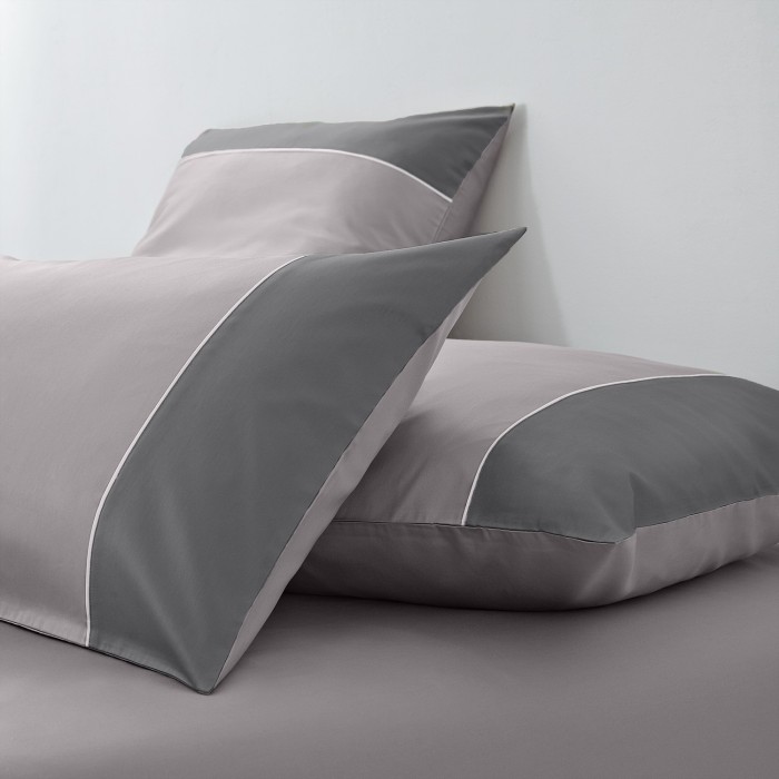 Постельное бельё Sharmes "Dune" евро (серый/сиреневый туман)