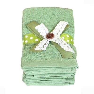 Полотенце Arya С Лентой 6 Pcs. Button Зеленый