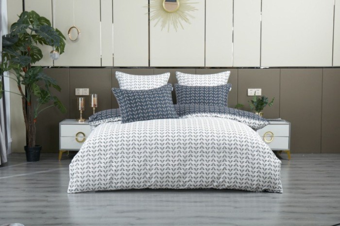 Комплекты постельного белья Мерлин (индиго жемчуг) Евро К-ЕВРО-2716-Z