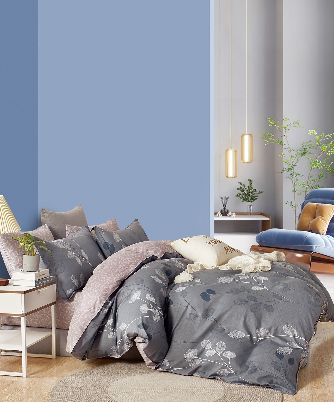 Постельное белье Twill евро 2 наволочки в ПВХ TPIG3-1949 КОД1171