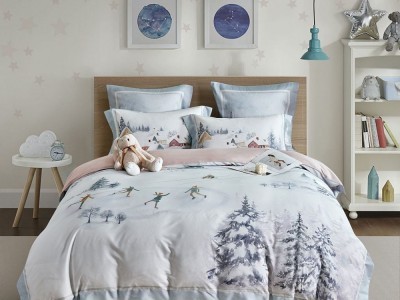 Постельное белье Asabella Евро, фланель-тенсел 2271-6