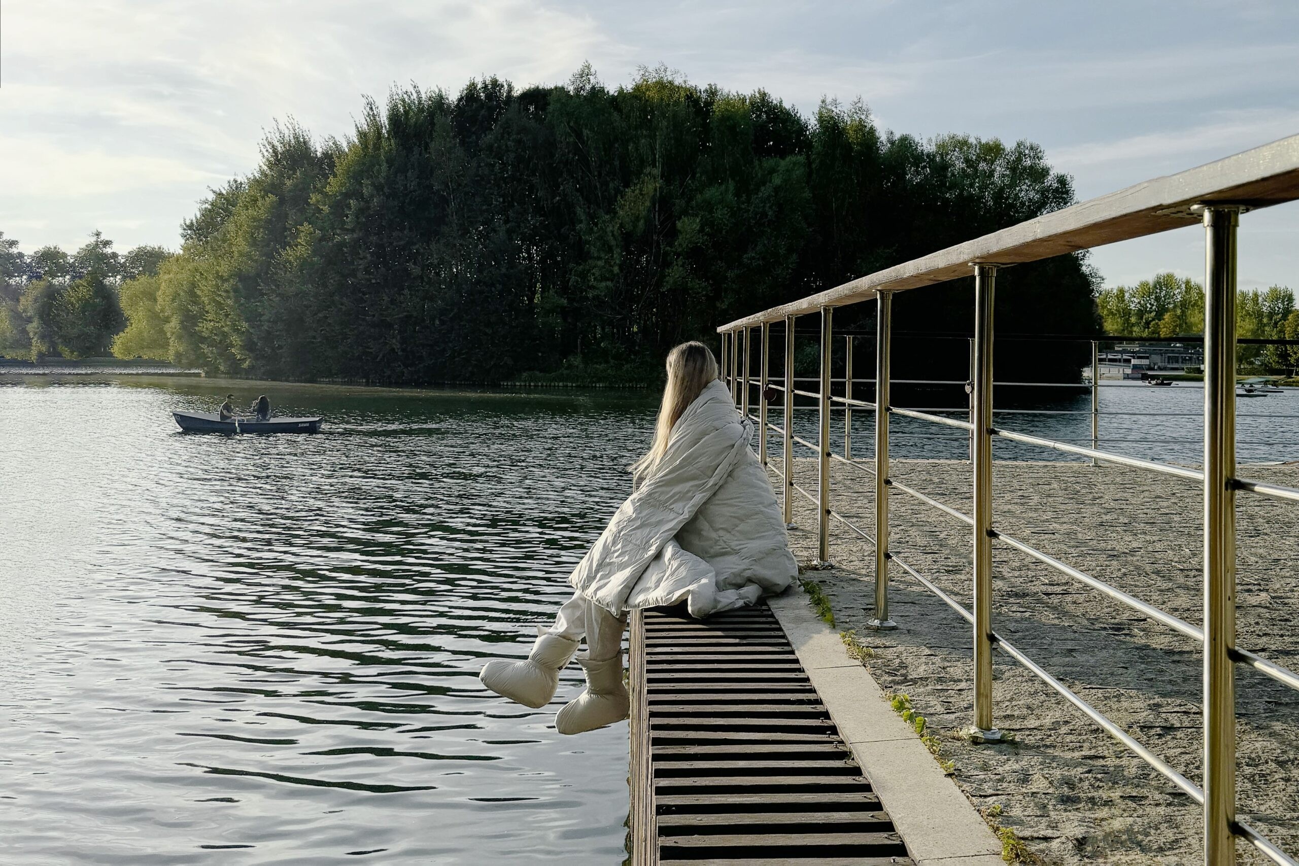 Сапожки-носочки пуховые Comfort Socks Travel Grass Grey  40-45 р.