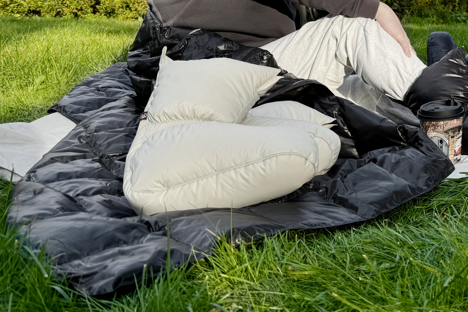 Сапожки-носочки пуховые Comfort Socks Travel Grass Grey  40-45 р.