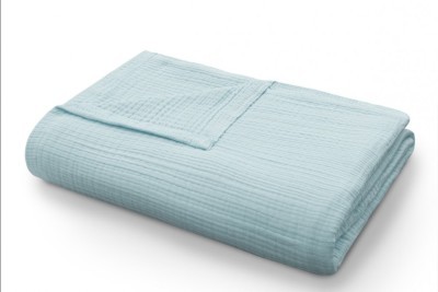 Покрывало-одеяло муслиновое мятный 220 x 230см