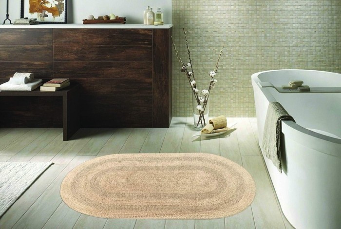 IRBIS (капучино) Набор ков. для ванной комнаты 60х100 и 50х50