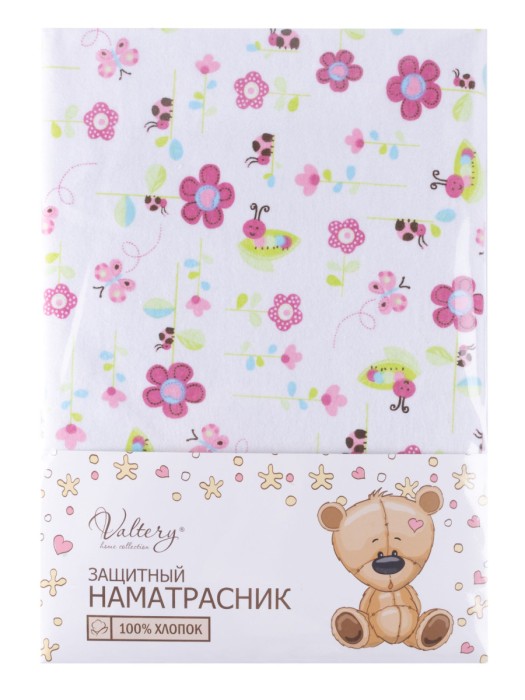 Наматрасник аквастоп фланель "Розовый Цветок"