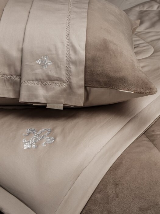 Комплекты для сна Lindor Fluffy (карамель) Egyptian Cotton Евро