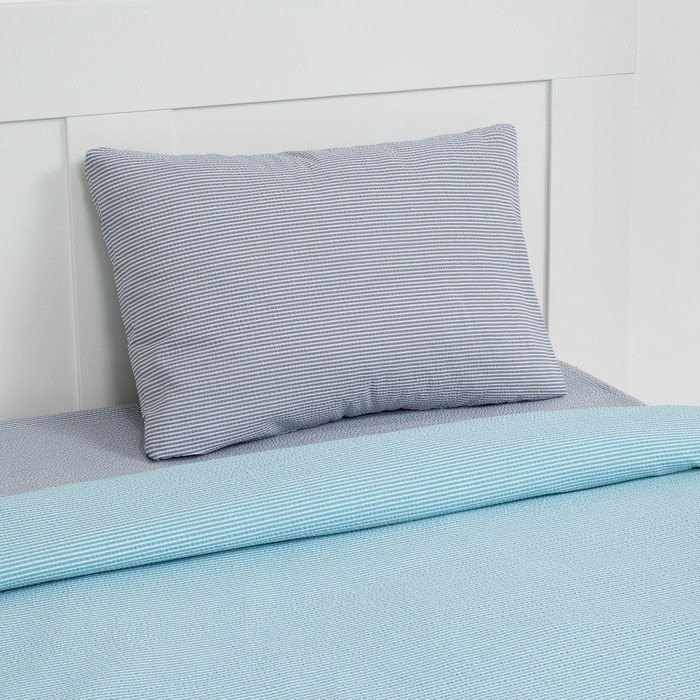 Постельное бельё «Этель» 1.5 сп Mint line 143*215 см, 150*214 см, 50*70 см -1 шт,100% хл, креп 125 г/м