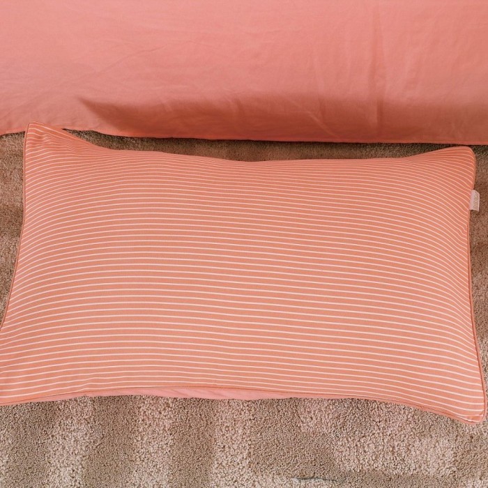 Тиана (персик) Комплект постельного белья жатка Евро 4н