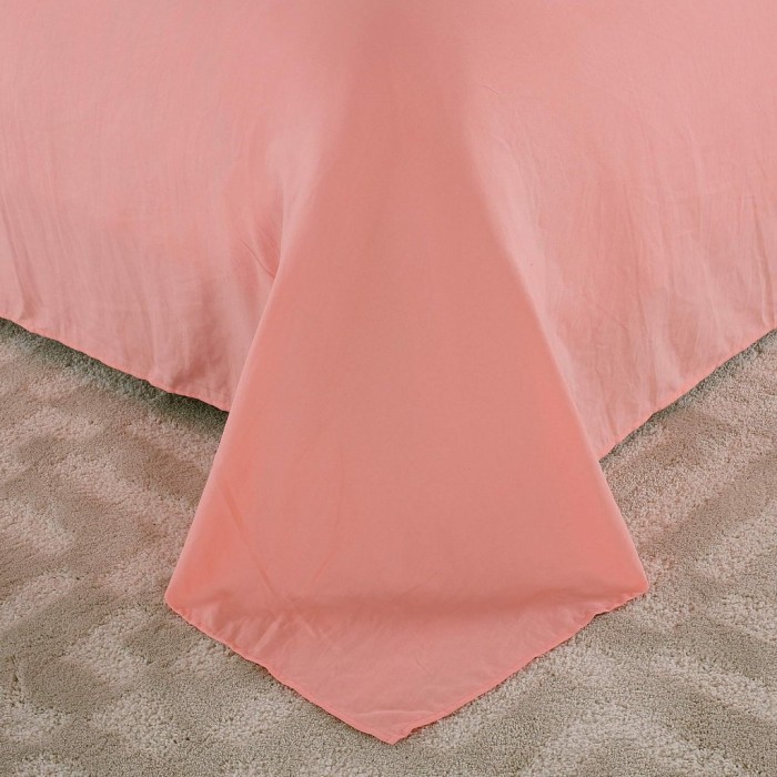 Тиана (персик) Комплект постельного белья жатка Евро 4н