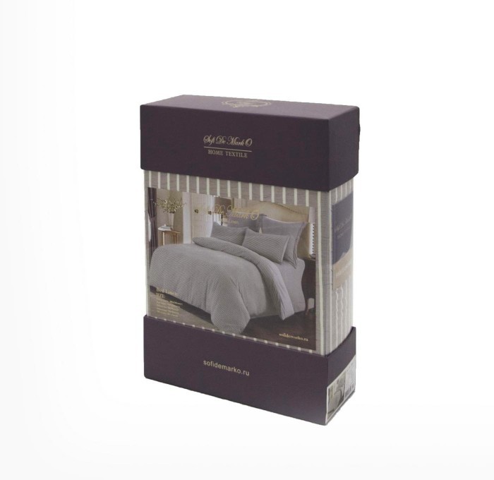 Тиана (персик) Комплект постельного белья жатка Евро 4н