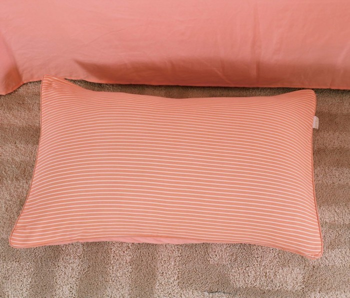 Тиана (персик) Комплект постельного белья жатка Евро 4н