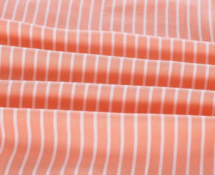 Тиана (персик) Комплект постельного белья жатка Евро 4н