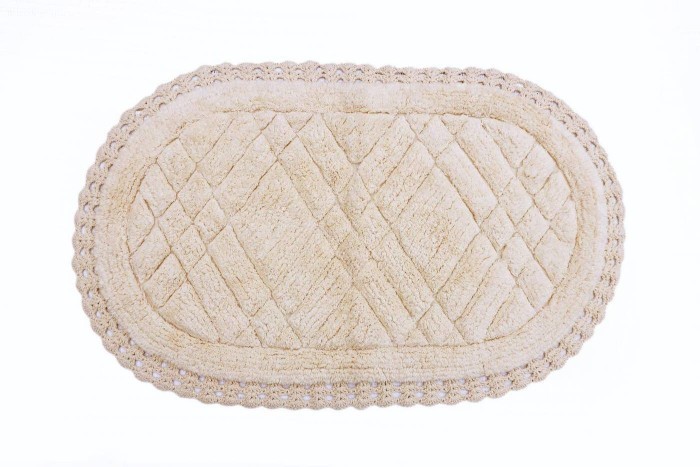 RACHEL (капучино) Набор ков. для ванной кружевной 60х100 и 50х70