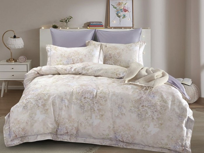 Комплект постельного белья Евро, египетский хлопок Premium 2317-6 