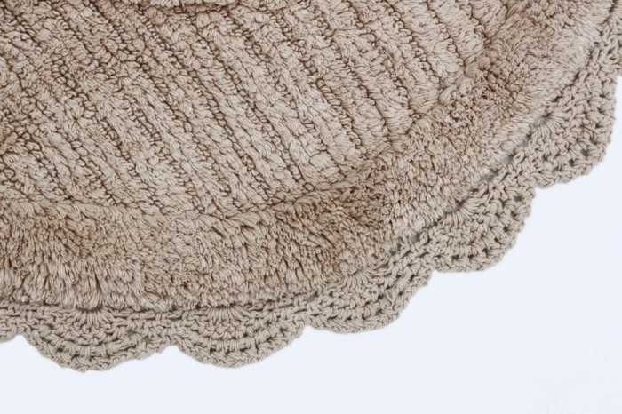 LAURA (капучино) Коврик для ванной кружевной 75х75