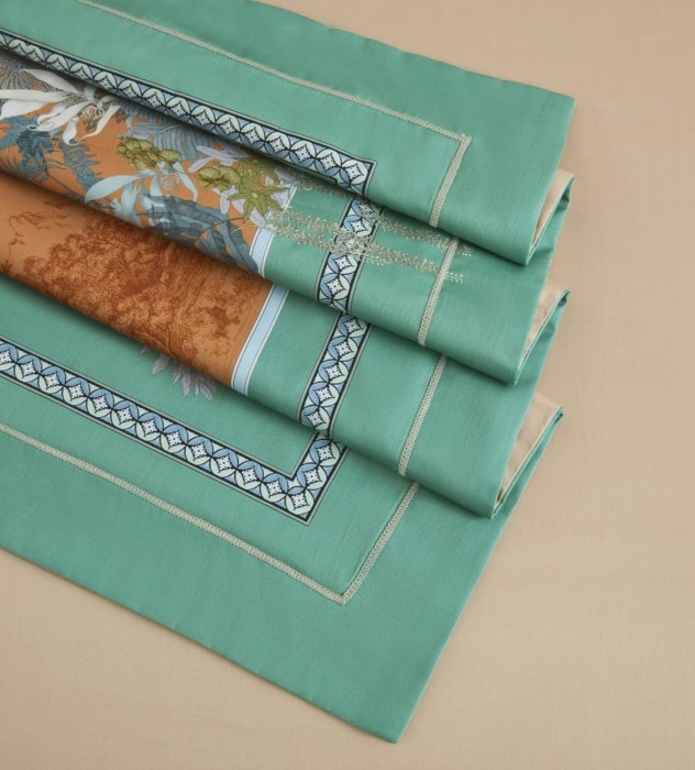 Постельное белье Arya Diamond сатин 2 Сп. 200x220 Soul Зеленый