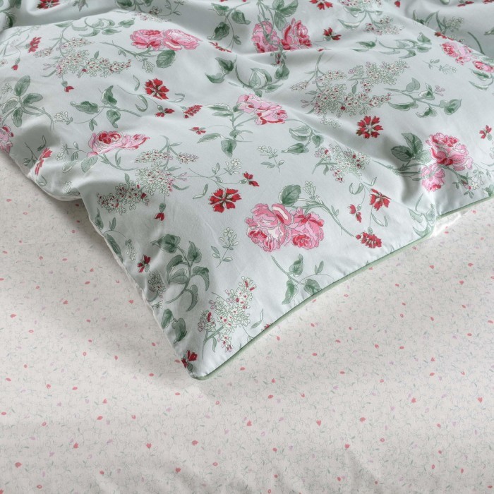 Олли (голубая) Комплект постельного белья сатин 1.6