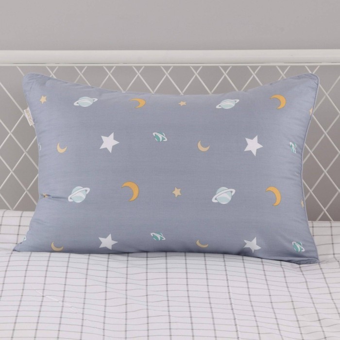 Сатурн (серый) Комплект постельного белья сатин Евро 4н