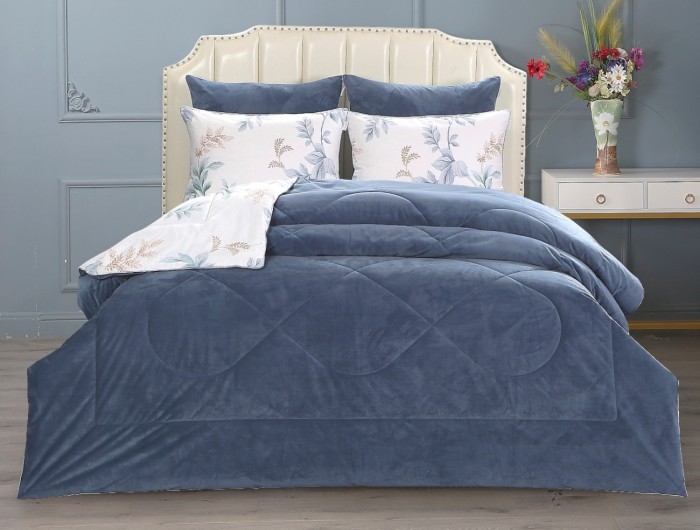 Постельный набор Эвелина (деним)egypt cotton евро