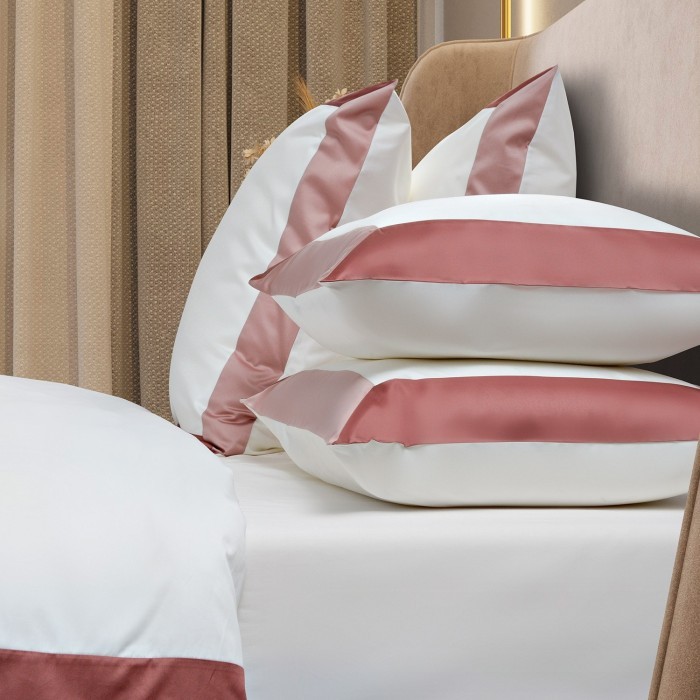 Постельное бельё Sharmes "Caledoscop" евро макси (розовый закат)