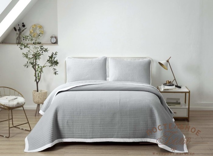 Марисоль покрывало серое 160х220