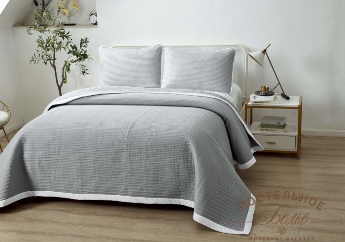 Марисоль покрывало серое 160х220