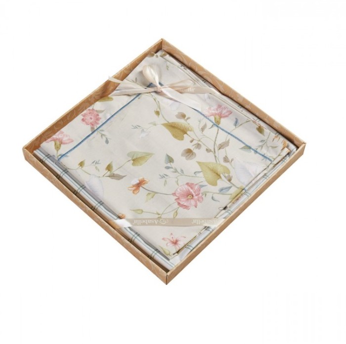 Комплект простыни с наволочками Asabella 1606-3РS хлопок