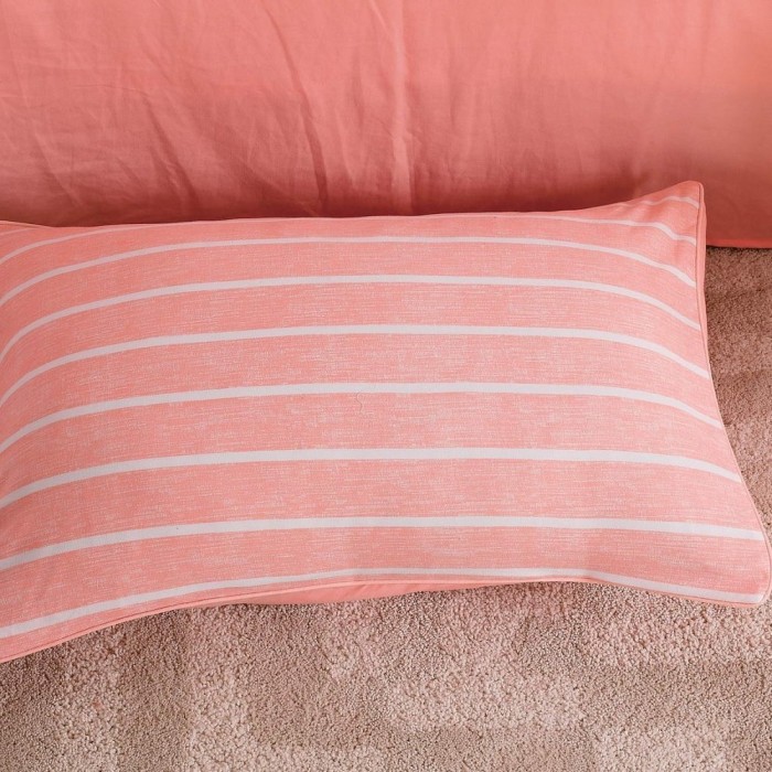 Тиана (розовый) Комплект постельного белья жатка Евро 4н