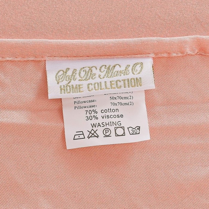 Тиана (розовый) Комплект постельного белья жатка Евро 4н