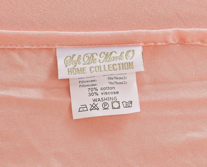 Тиана (розовый) Комплект постельного белья жатка Евро 4н